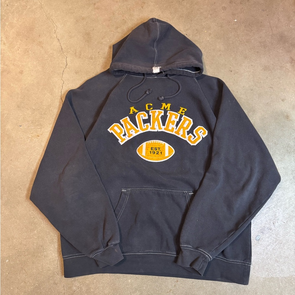 Vintage Black Packers Hoodie
